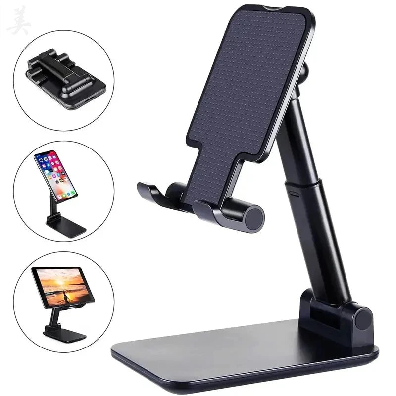 Soporte Plegable de Aluminio para Celular y Tablet