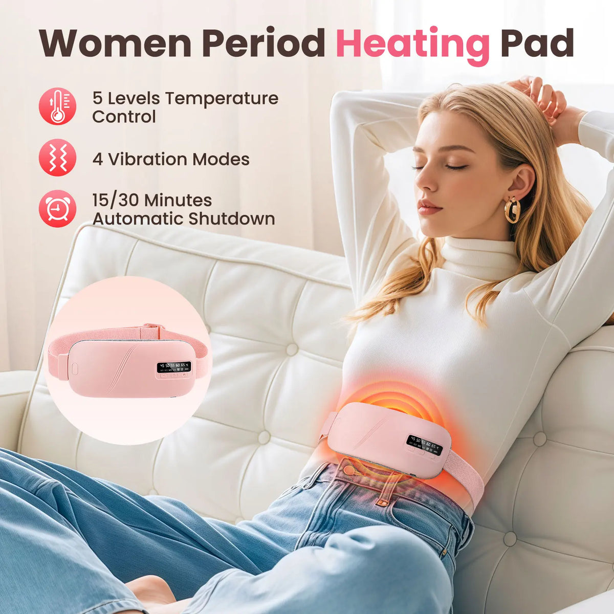 Cordless Heating Pad — Cramp Relief