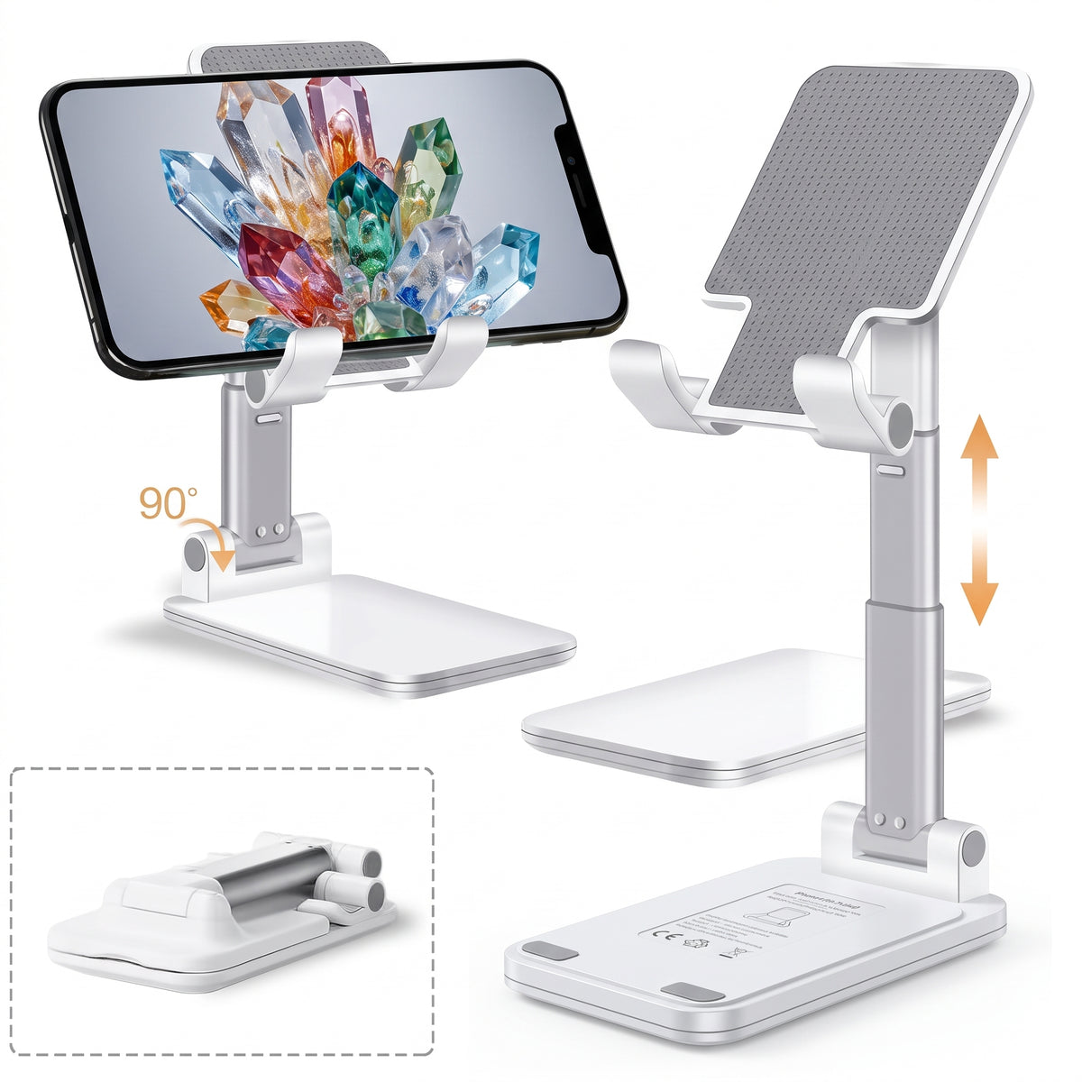 Foldable Aluminum Stand for Phone and Tablet